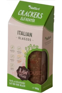 Obrázok pre NaTuri Bezlepkové Raw Crackers Zeleninové tenké plátky talianske (100g)