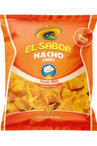 Obrázok pre El Sabor Bezlepkový Nachos chips s príchuťou BBQ (225g)