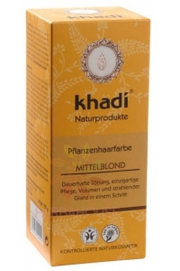 Obrázok pre Khadi rastlinná farba na vlasy - stredná blond (100g)