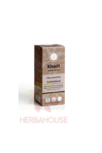 Obrázok pre Khadi rastlinná farba na vlasy - tmavohnedá (100g)