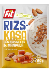 Obrázok pre Fit Bezlepková Ryžová kaša so slaným karamelom, mandľami a inulínom (60g) 60G