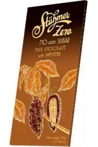 Obrázok pre Stühmer Zero Mliečna čokoláda bez cukru (90g)