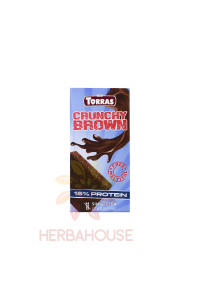 Obrázok pre Torras Crunchy Brown Bezlepková Mliečna čokoláda s extrudovaným sójovým proteínom sladená erytritolom a stéviou (100g)