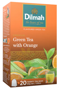 Obrázok pre Dilmah Zelený čaj s pomarančom (20ks)