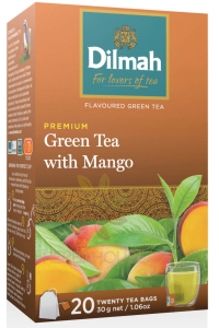 Obrázok pre Dilmah Zelený čaj s mangom (20ks)