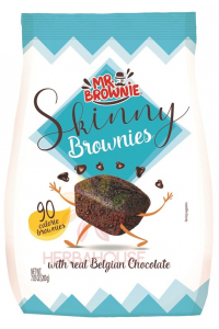 Obrázok pre Mr.Brownie Skinny kakaové Brownies s kúskami belgickej čokolády (200g)