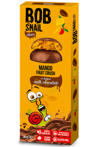 Obrázok pre Bob Snail Choco Ovocná pochúťka v čokoláde bez pridaného cukru - mango (30g)