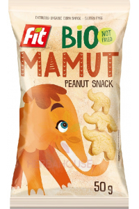 Obrázok pre Fit Bio Mamut Bezlepkový kukuričný snack s arašidmi (50g)