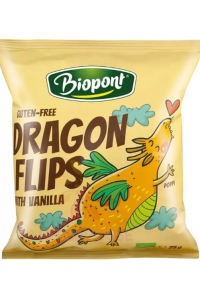 Obrázok pre Biopont Bio Dragon Flips Bezlepkové Kukuričné chrumky vanilková príchuť (25g)