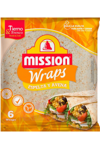 Obrázok pre Mission Wrap tortilla zo špaldy a ovsa 6ks (370g) 