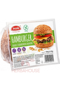 Obrázok pre Incola Bezlepkové Hamburgerové žemle s ľanovými semienkami 2 x 70g (140g) 