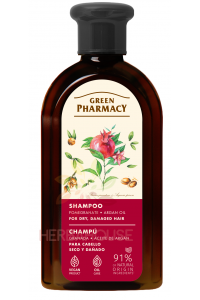 Green Pharmacy Šampón pre suché a lámavé vlasy s arganovým olejom a granátovým jablkom (350ml) Obrázok pre Green Pharmacy Šampón pre suché a lámavé vlasy s arganovým olejom a granátovým jablkom (350ml)