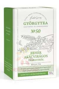 Obrázok pre Györgytea Čajová zmes z kvetov bielej akácie - sypaný čaj na reflux (50g)