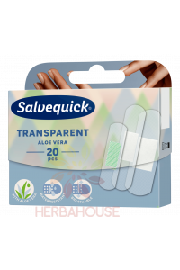 Obrázok pre Salvequick Transparent Aloe Vera priehľadné náplaste (20ks)
