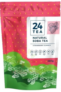 Obrázok pre 24Tea Natural Soba Pohánkový čaj s jahodovou príchuťou (100g)