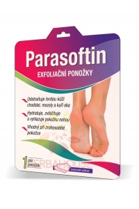 Obrázok pre Parasoftin exfoliačne ponožky pre zjemnenie a hydratáciu pokožky nôh (1 pár)