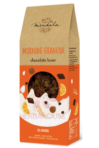 Obrázok pre Mendula Chocolate Lover Bezlepková granola - pomaranč a horká čokoláda (300g)