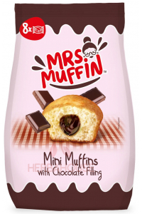 Obrázok pre Mrs.Muffin Mini muffiny s čokoládovou náplňou (200g)
