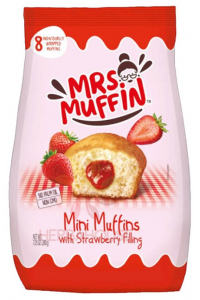 Obrázok pre Mrs.Muffin Mini muffiny s jahodovou náplňou (200g)