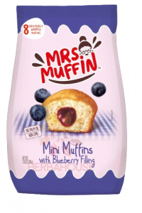 Obrázok pre Mrs.Muffin Mini muffiny s čučoriedkovou náplňou (200g)