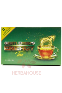 Obrázok pre Gentlemens´s Energy Porciovaný citrónový zelený čaj pre mužov (20ks)