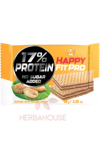 Obrázok pre Flis Happy Fit Pro oblátky s arašidovou náplňou bez cukru (95g)
