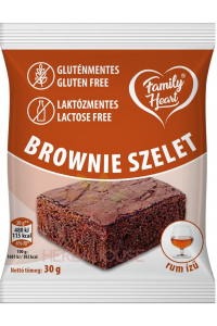 Obrázok pre Family Heart Bezlepkový a bezlaktózový Brownie rez kakaový s rumovou príchuťou (30g)