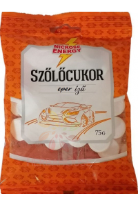 Obrázok pre Microse Hroznový cukor pastilky s jahodovou príchuťou (75g)