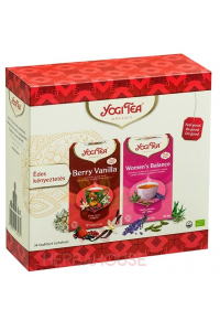 Obrázok pre Yogi Tea® Bio Ajurvédske čaje Bobuľová vanilka a Ženská rovnováha - darčekové balenie (34ks)