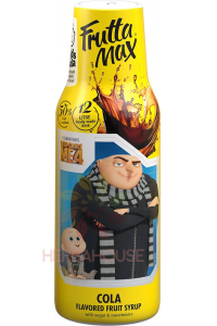 Obrázok pre Fruttamax Minions Ochutený ovocný sirup s cukrom a sladidlami s príchuťou cola (500ml)