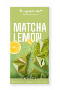 Obrázok pre Benjamissímo Matcha Lemon Bio Vegánska biela čokoláda s matcha čajom a citrónovým olejom (60g)