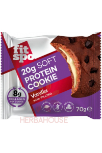 Obrázok pre FitSpo Bezlepkový Proteínový koláčik s vanilkovou náplňou bez pridaného cukru (70g) 