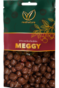 Obrázok pre Real Nature Sušené višne v tmavej čokoláde (75g)