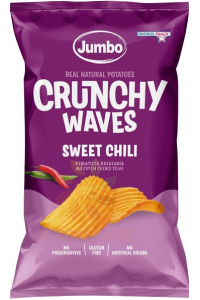 Obrázok pre Ohonos Jumbo Crunchy Bezlepkové zemiakové chipsy Vrúbky s príchuťou sladké chilli (90g)