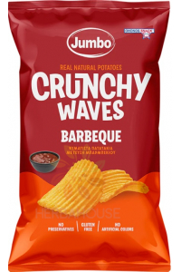 Obrázok pre Ohonos Jumbo Crunchy Bezlepkové zemiakové chipsy Vrúbky s príchuťou BBQ (90g)