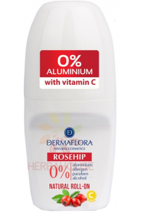Obrázok pre Dermaflora Roseship Roll-on Guľôčkový dezodorant s olejom z plodov šípky a vitamínom C (50ml)