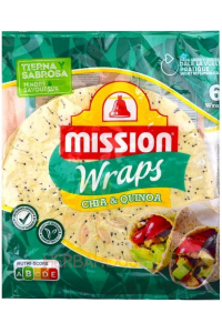 Obrázok pre Mission Wrap tortilla s chia a quinoa 6ks (370g) 
