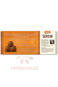 Obrázok pre Demeter Sekem Bio Datľové guličky s mandľami a pomarančom (120g)