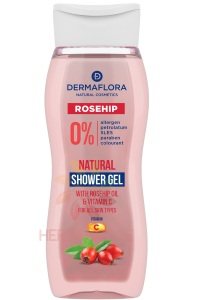 Obrázok pre Dermaflora Sprchový gél s olejom z ružových šípok a vitamínom C (250ml)