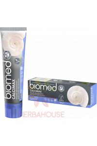 Obrázok pre Biomed Calcimax Bio prírodná remineralizačná zubná pasta s extraktmi z morských rias a ružového ílu (100g) 