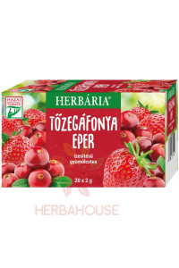 Obrázok pre Herbária Ovocný čaj s príchuťou jahody a brusnice porciovaný (20ks)