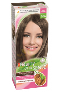 Obrázok pre MM Beauty Colour Sense permanentná farba na vlasy S06 - krémový lieskový orech (125ml)