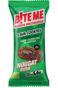 Obrázok pre B!te Me Bio Lávové sušienky plnené krémovou nugátovou plnkou (40g)