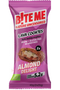 Obrázok pre B!te Me Bio Lávové sušienky plnené krémovou mandľovou plnkou (40g)