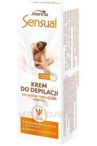 Obrázok pre Joanna Sensual depilačný krém pre citlivé oblasti s ovseným mliekom (100g)