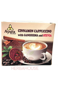Obrázok pre Ayura Instantné škoricové cappuccino s ganodermou a stéviou (10ks)
