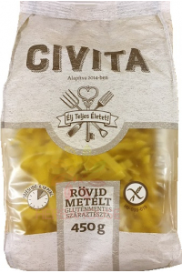 Civita Bezlepkové kukuričné cestoviny rezance široké krátke (450g) Obrázok pre Civita Bezlepkové kukuričné cestoviny rezance široké krátke (450g)