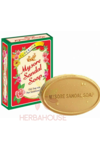 Obrázok pre Mysore Prírodné santalové mydlo s lanolínom a glycerínom (75g)