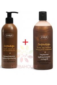Obrázok pre Ziaja Cupuaçu Samoopaľovacie hydratačné a výživné telové mlieko + darček sprchový gél Cupuaçu (300ml + 500ml)