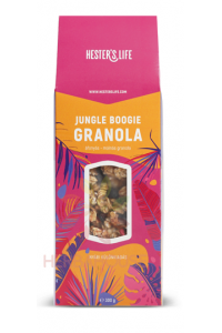 Obrázok pre Hester´s Life Jungle Boogie Bezlepková granola s čučoriedkami, malinami, kešu a slnečnicovými semienkami bez pridaného cukru (300g)